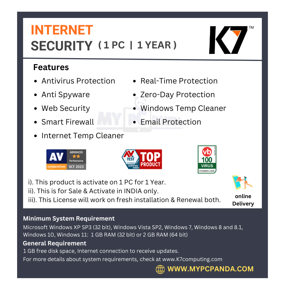 1708360849.Buy K7 Internet Security 1 PC 1 Year-my pc panda